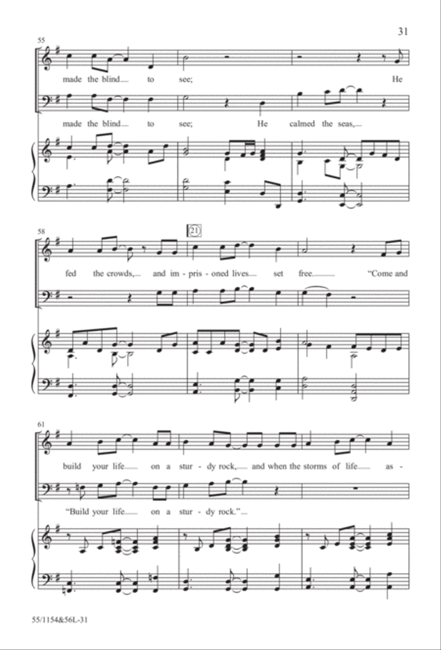 No Stone Could Hold Him (Digital Download) 4-Part scores gallery preview page 31