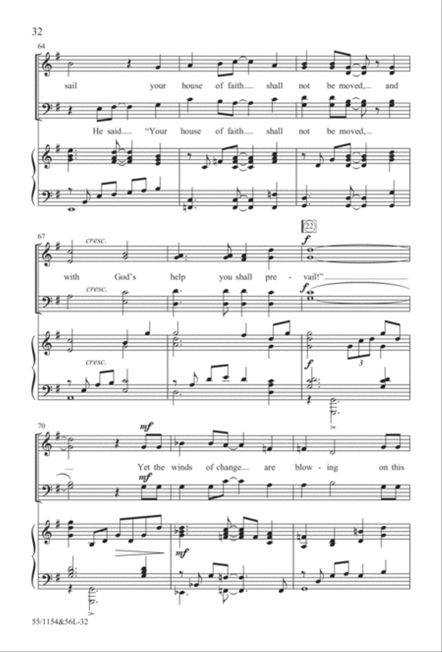 No Stone Could Hold Him (Digital Download) 4-Part scores gallery preview page 32