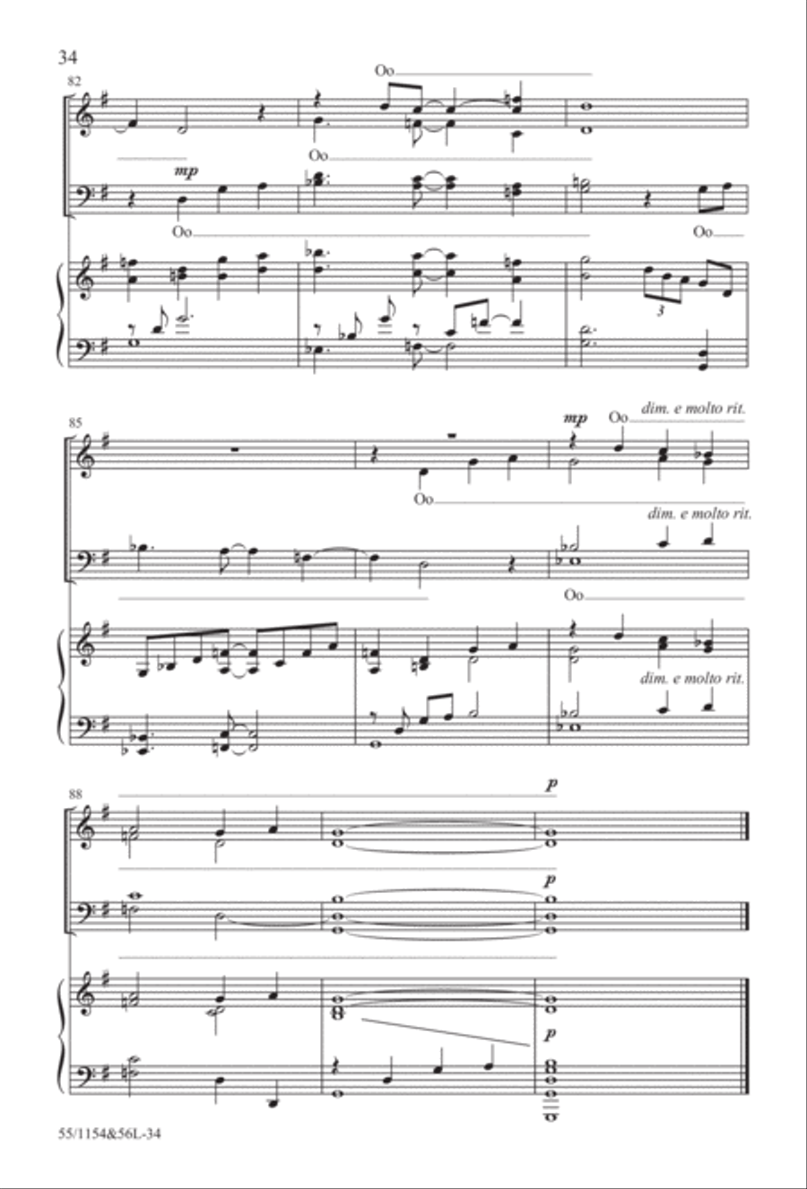 No Stone Could Hold Him (Digital Download) 4-Part scores gallery preview page 34
