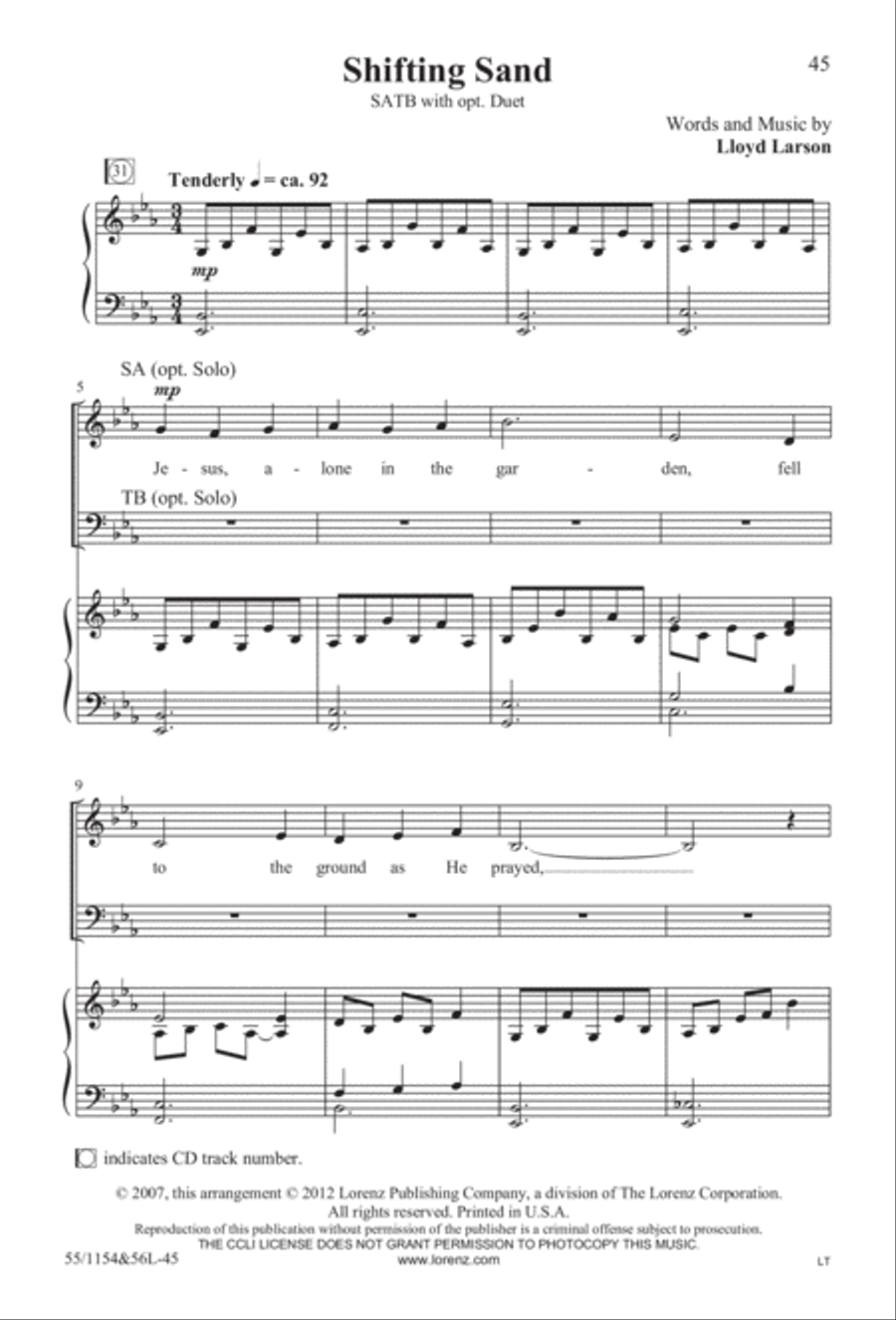 No Stone Could Hold Him (Digital Download) 4-Part scores gallery preview page 45