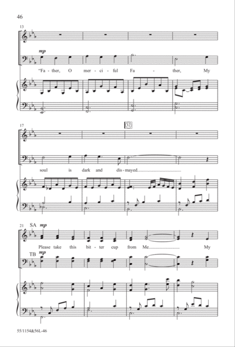 No Stone Could Hold Him (Digital Download) 4-Part scores gallery preview page 46
