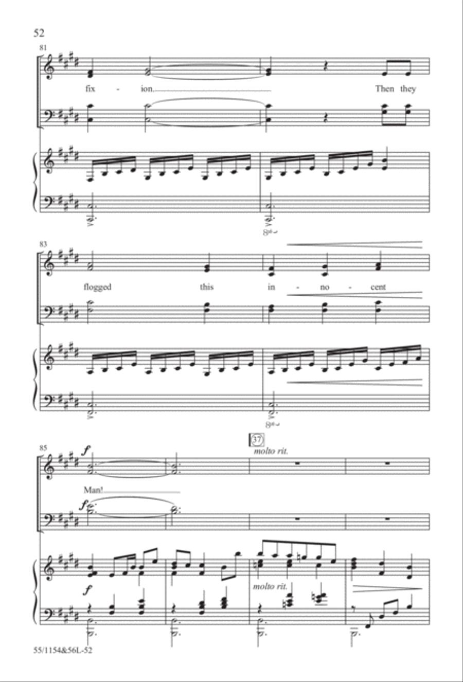 No Stone Could Hold Him (Digital Download) 4-Part scores gallery preview page 52