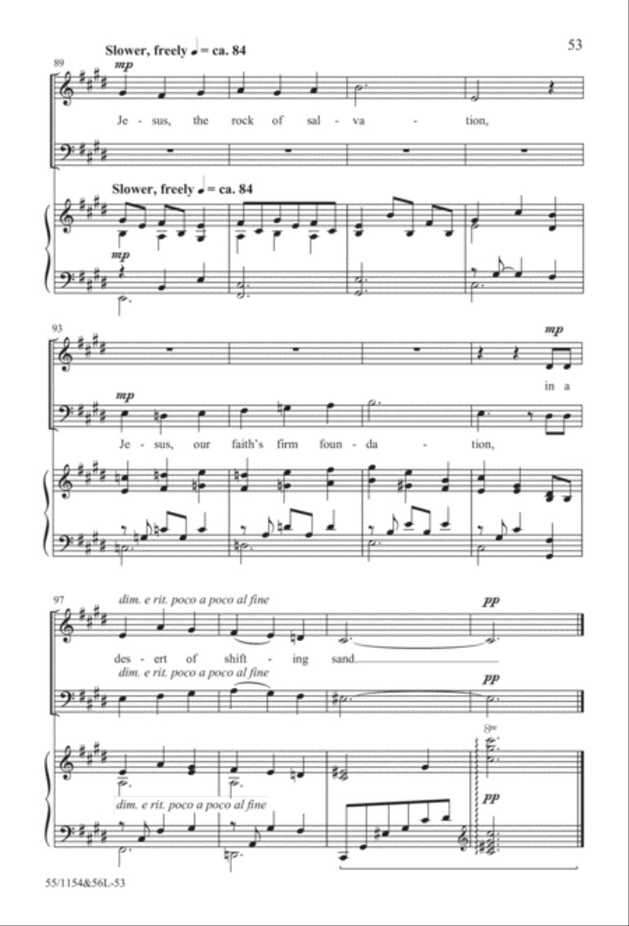 No Stone Could Hold Him (Digital Download) 4-Part scores gallery preview page 53