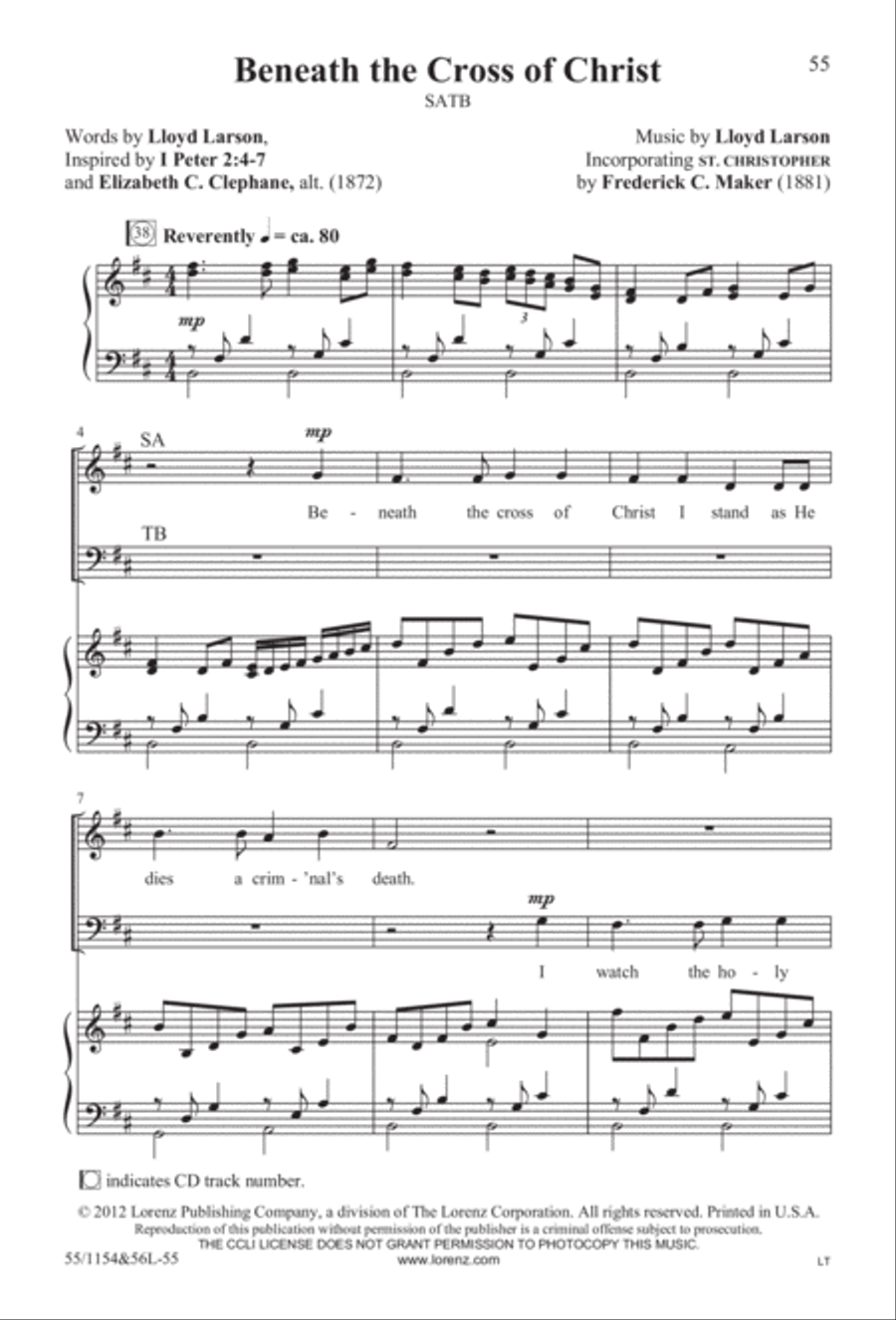 No Stone Could Hold Him (Digital Download) 4-Part scores gallery preview page 55