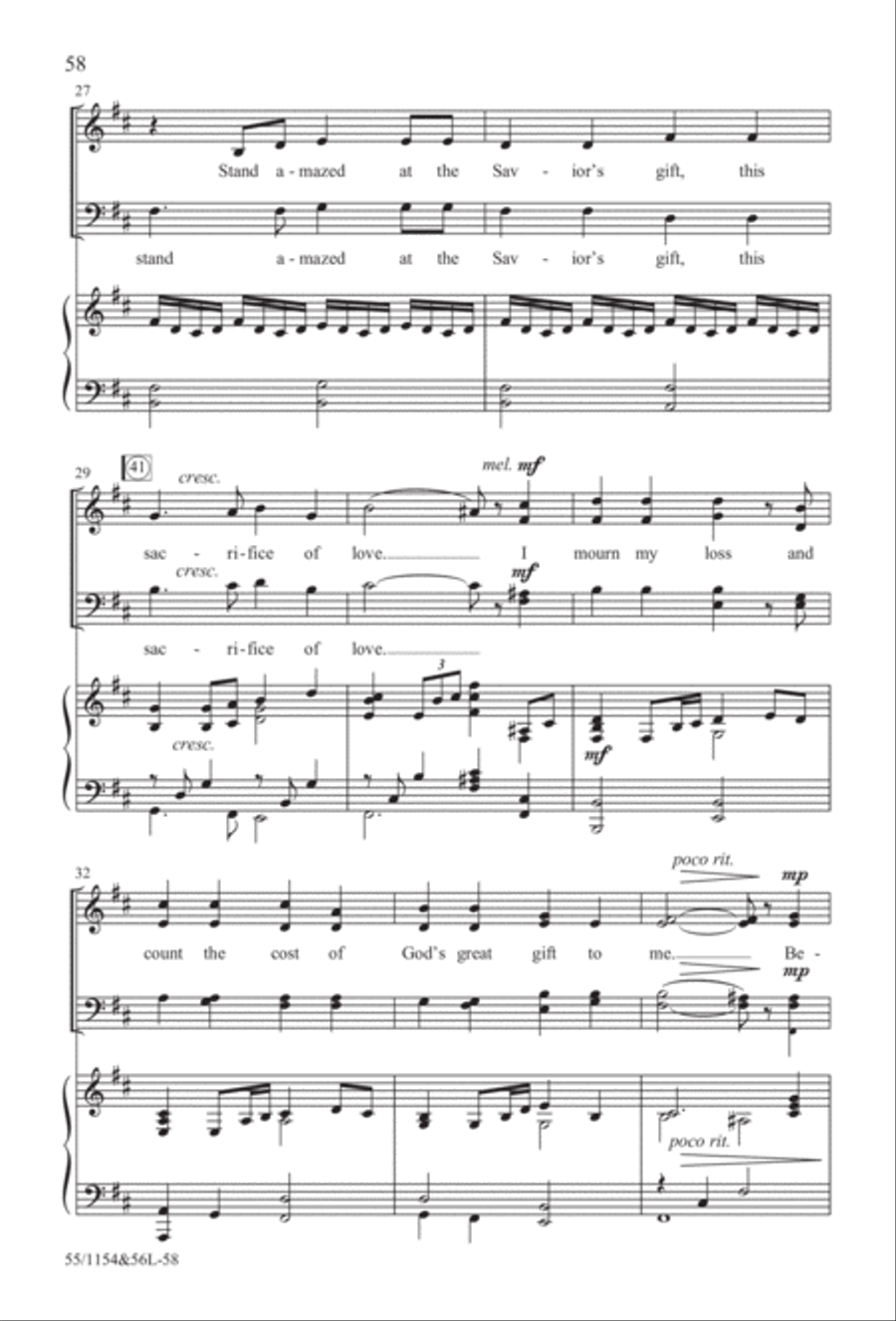 No Stone Could Hold Him (Digital Download) 4-Part scores gallery preview page 58