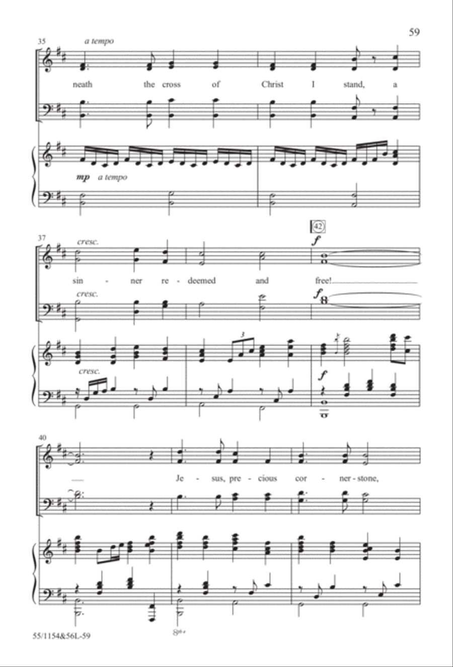 No Stone Could Hold Him (Digital Download) 4-Part scores gallery preview page 59