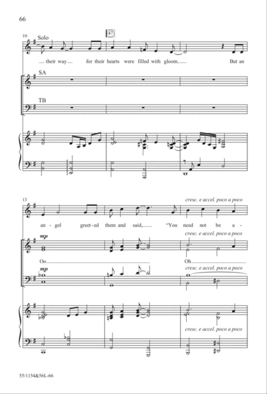 No Stone Could Hold Him (Digital Download) 4-Part scores gallery preview page 66