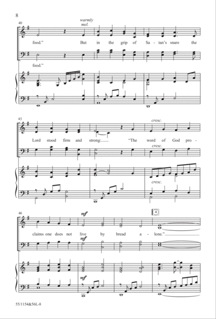 No Stone Could Hold Him (Digital Download) 4-Part scores gallery preview page 8
