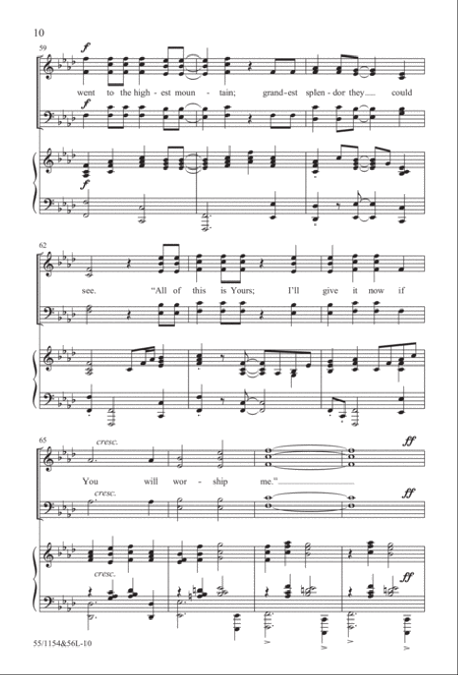 No Stone Could Hold Him (Digital Download) 4-Part scores gallery preview page 10