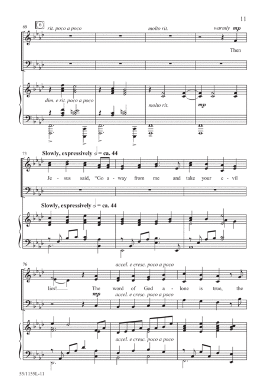 No Stone Could Hold Him (Digital Download) 3-Part scores gallery preview page 11