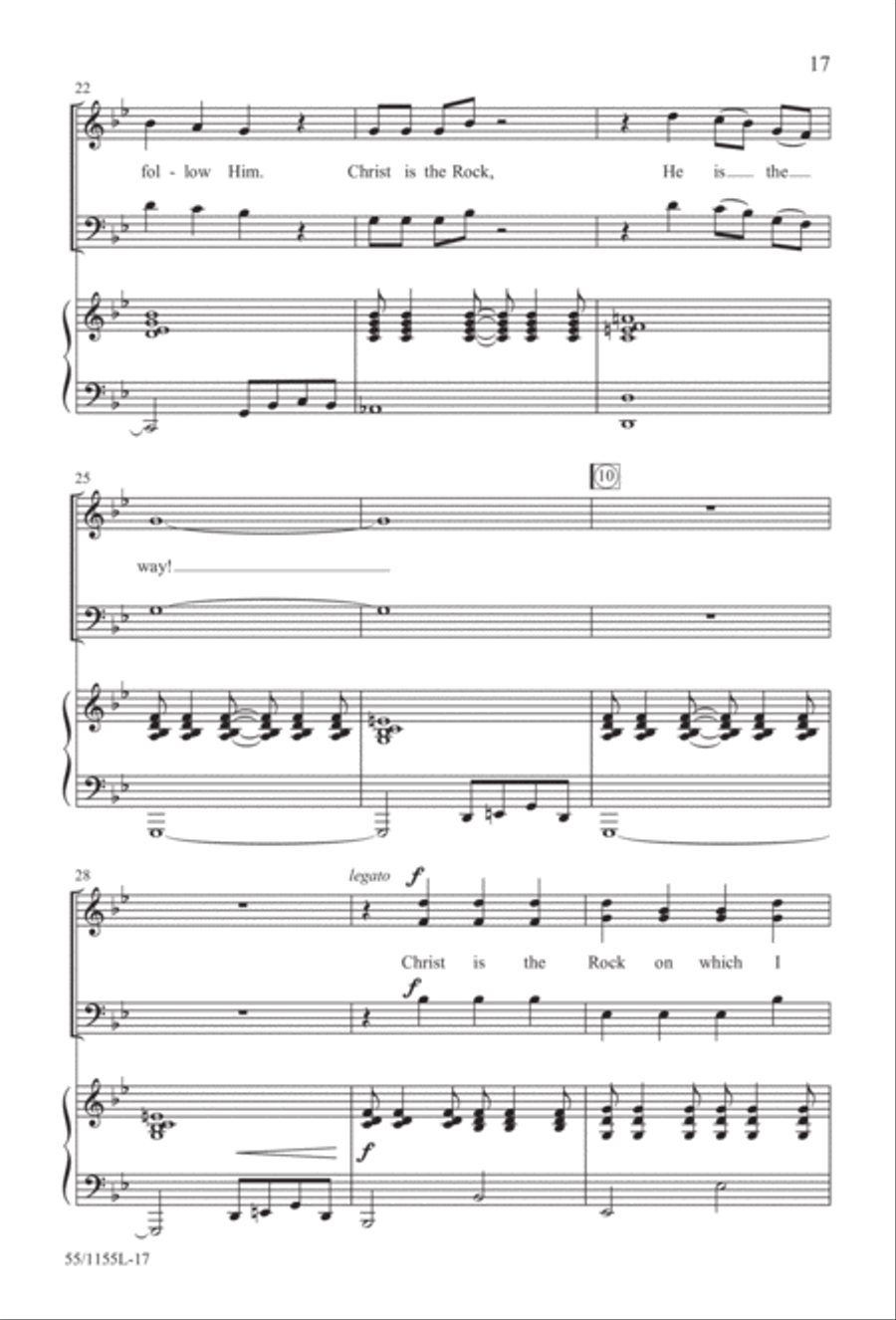No Stone Could Hold Him (Digital Download) 3-Part scores gallery preview page 17