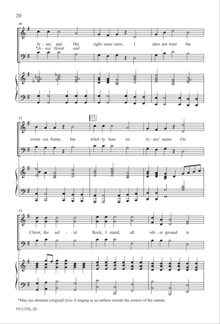 No Stone Could Hold Him (Digital Download) 3-Part scores gallery preview page 20
