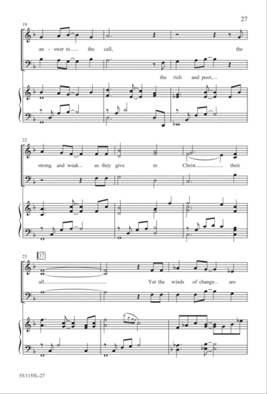 No Stone Could Hold Him (Digital Download) 3-Part scores gallery preview page 27