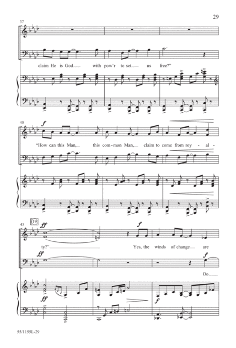 No Stone Could Hold Him (Digital Download) 3-Part scores gallery preview page 29