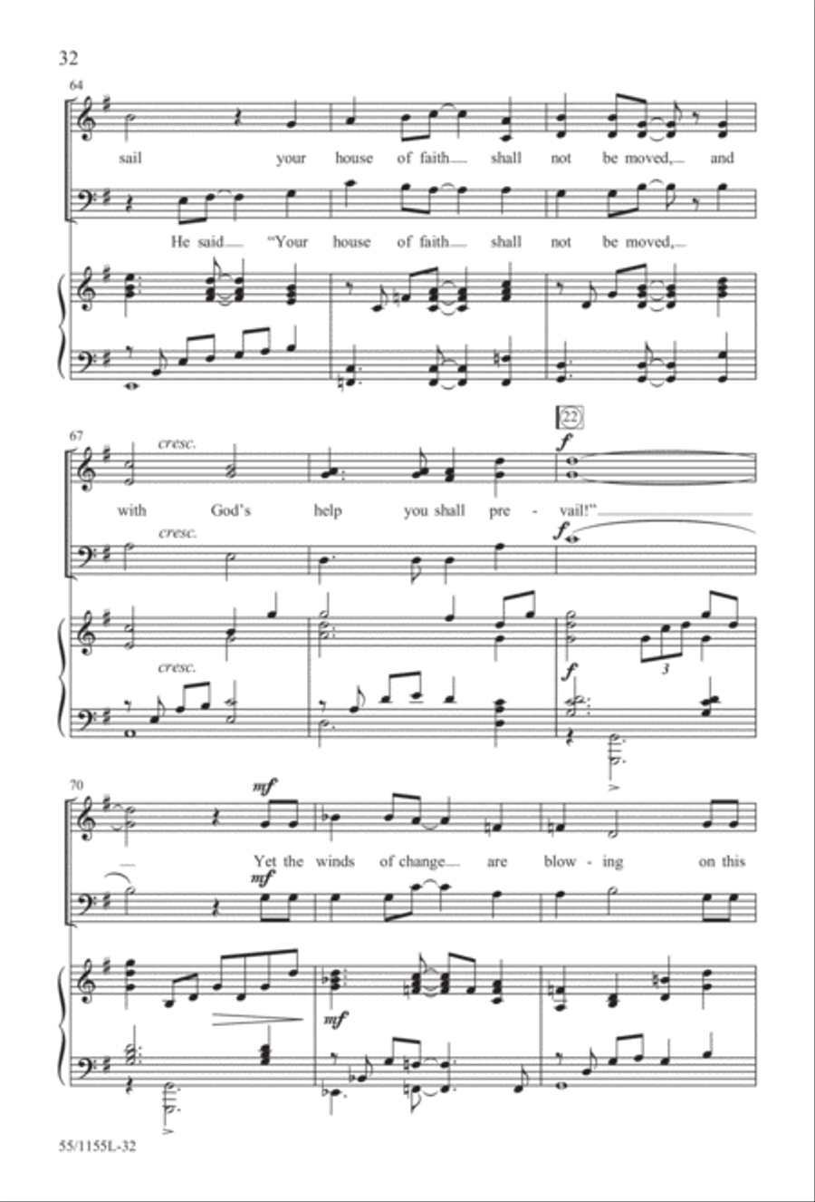 No Stone Could Hold Him (Digital Download) 3-Part scores gallery preview page 32