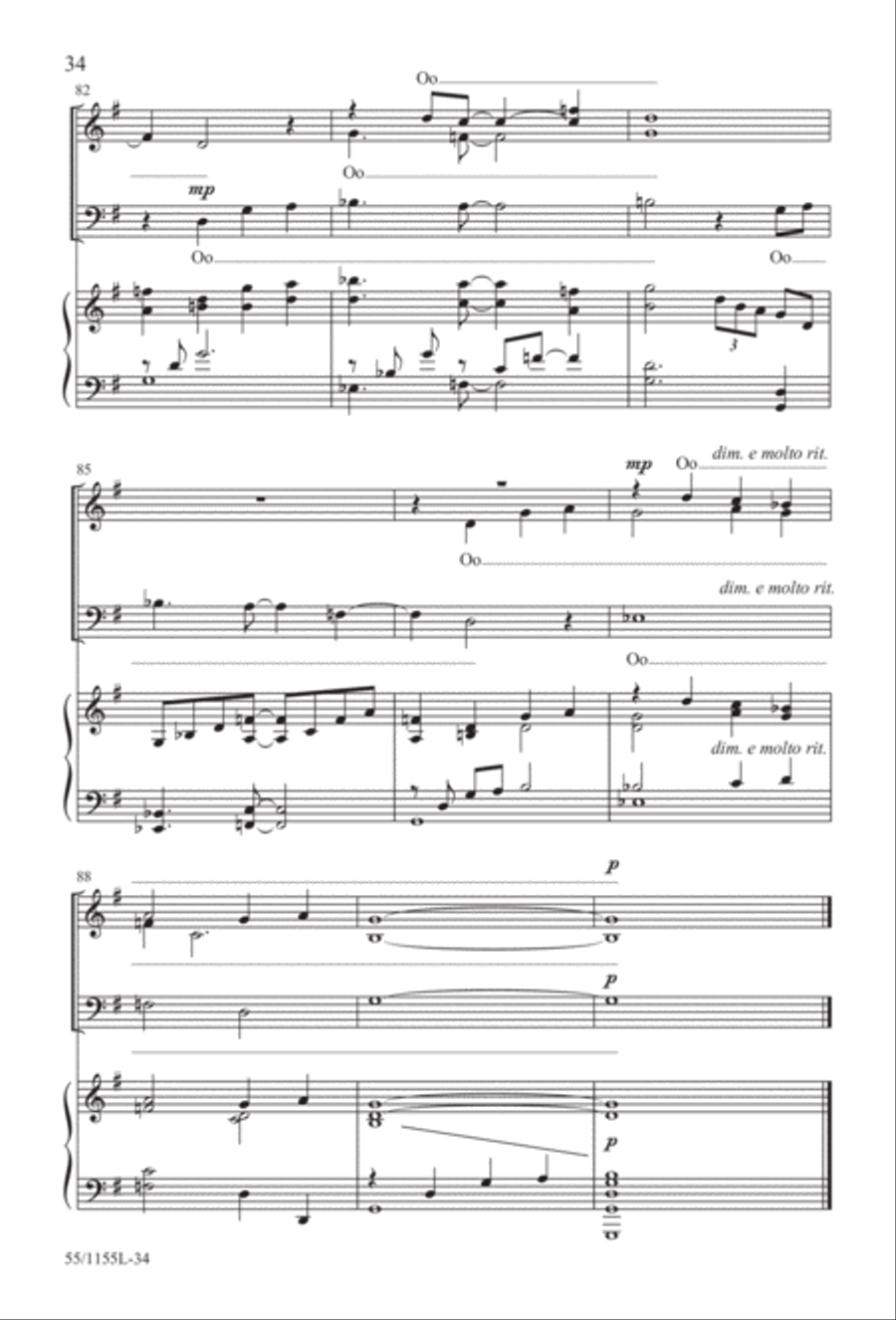 No Stone Could Hold Him (Digital Download) 3-Part scores gallery preview page 34