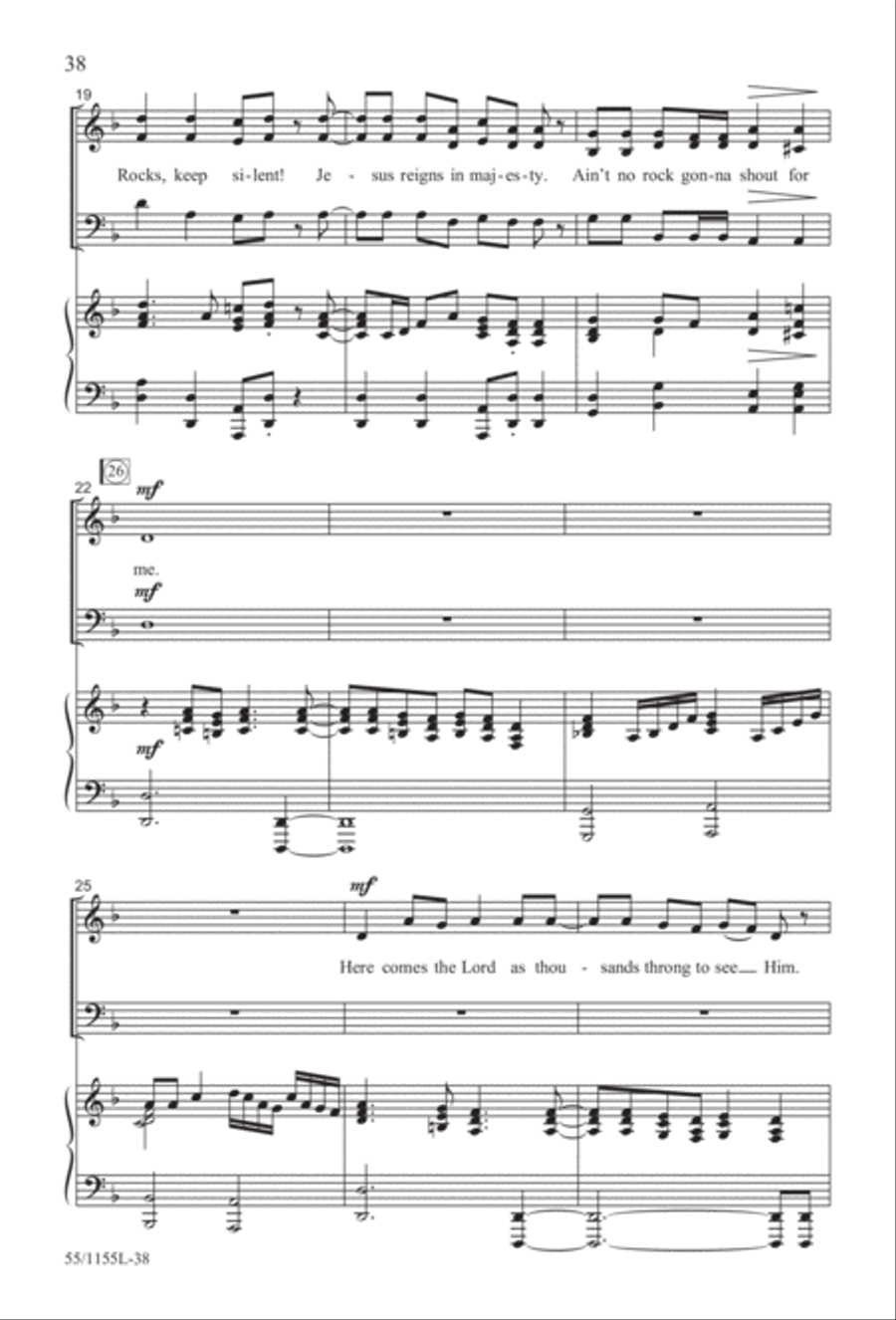 No Stone Could Hold Him (Digital Download) 3-Part scores gallery preview page 38