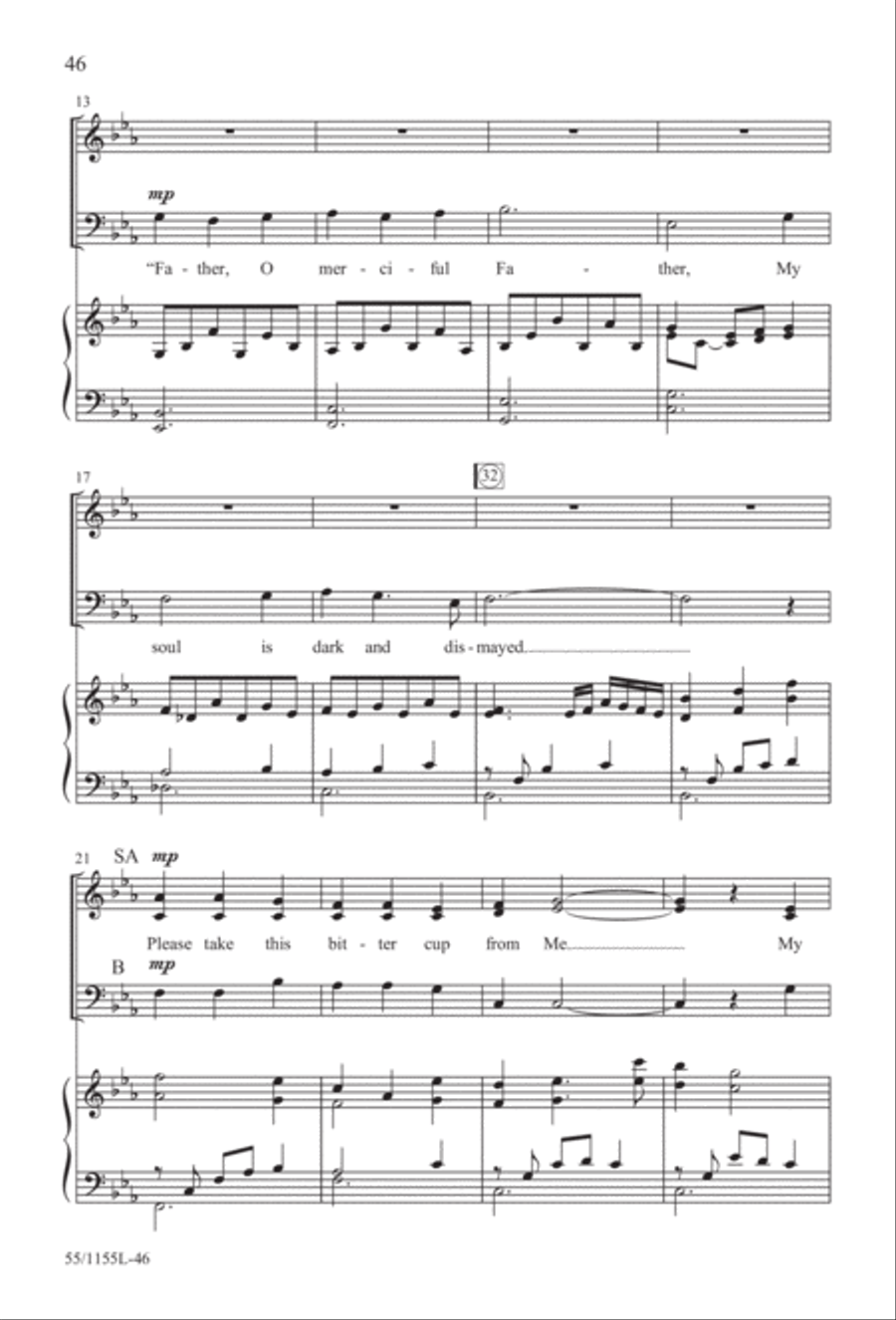 No Stone Could Hold Him (Digital Download) 3-Part scores gallery preview page 46