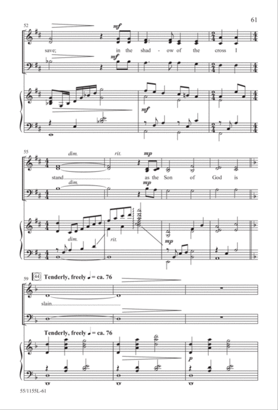 No Stone Could Hold Him (Digital Download) 3-Part scores gallery preview page 61