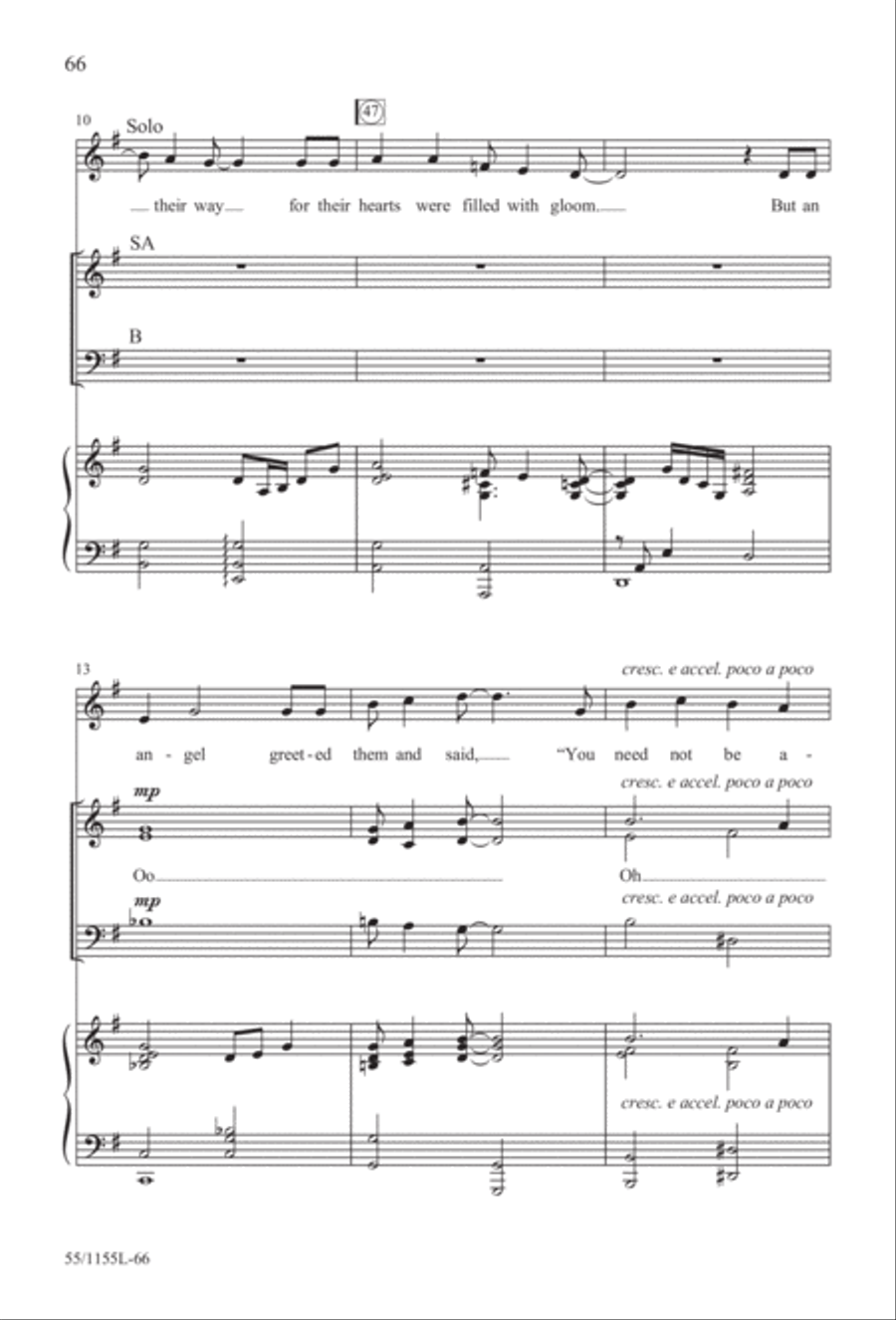 No Stone Could Hold Him (Digital Download) 3-Part scores gallery preview page 66