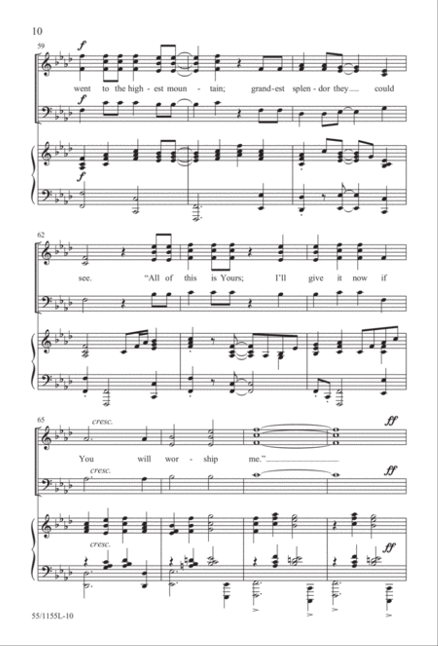 No Stone Could Hold Him (Digital Download) 3-Part scores gallery preview page 10