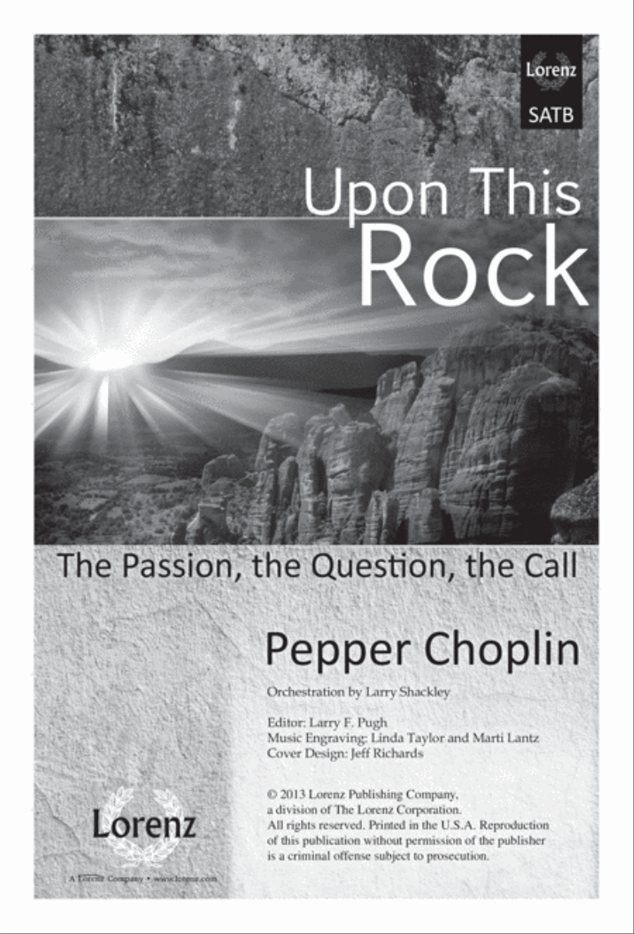 Upon This Rock (Digital Download) 4-Part scores gallery preview page 1