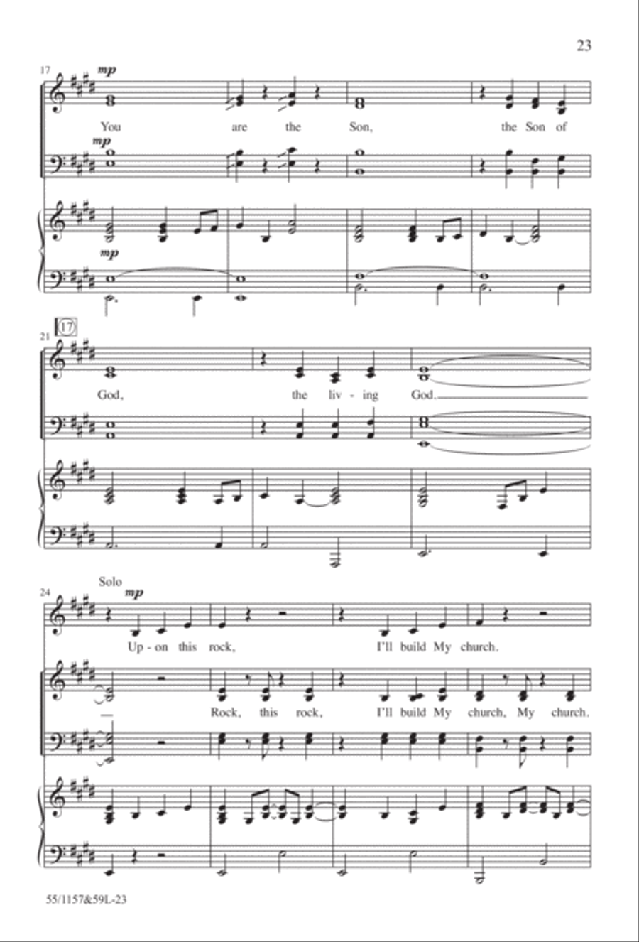 Upon This Rock (Digital Download) 4-Part scores gallery preview page 23