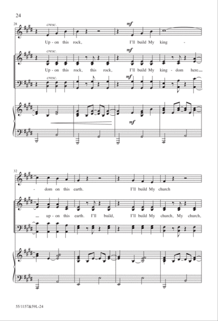 Upon This Rock (Digital Download) 4-Part scores gallery preview page 24