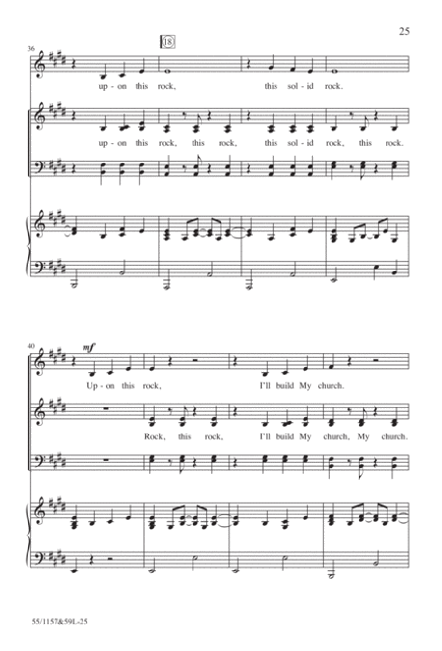 Upon This Rock (Digital Download) 4-Part scores gallery preview page 25