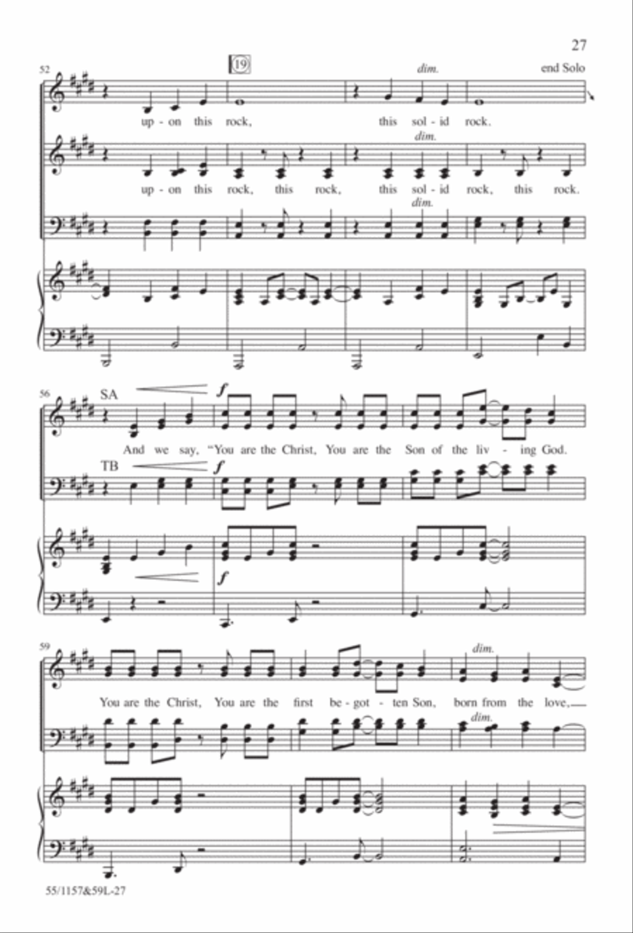 Upon This Rock (Digital Download) 4-Part scores gallery preview page 27