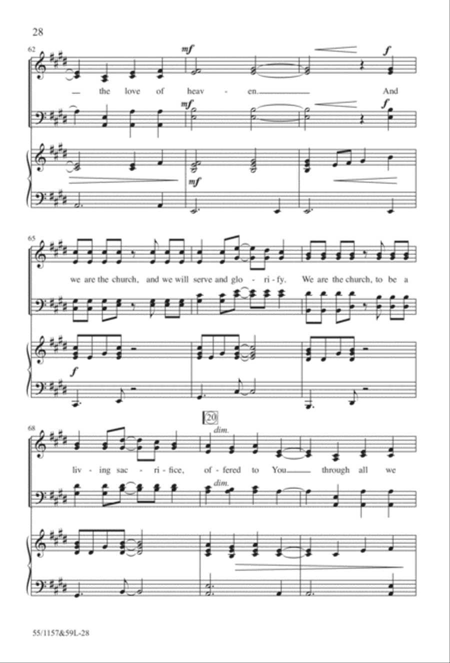 Upon This Rock (Digital Download) 4-Part scores gallery preview page 28