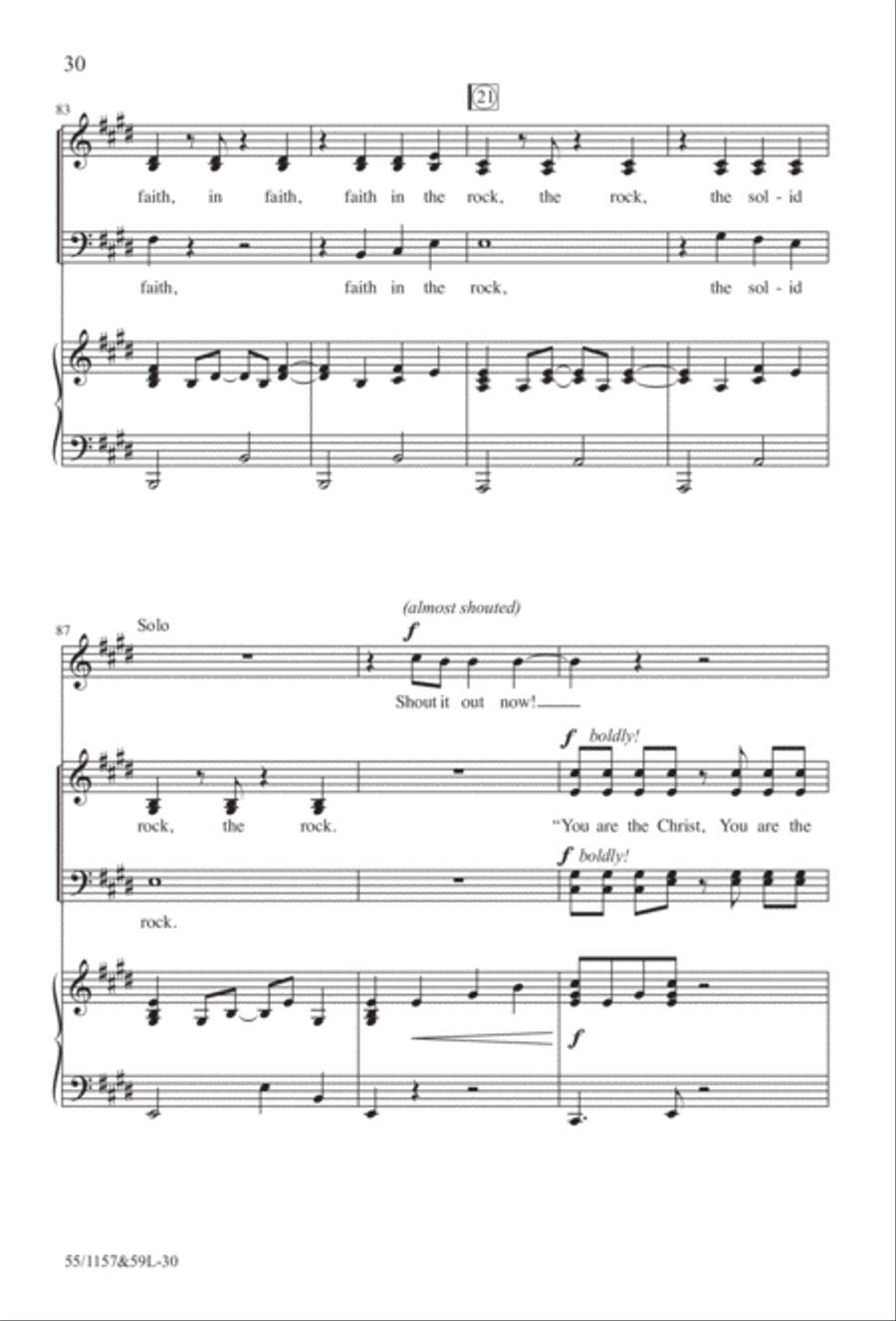Upon This Rock (Digital Download) 4-Part scores gallery preview page 30