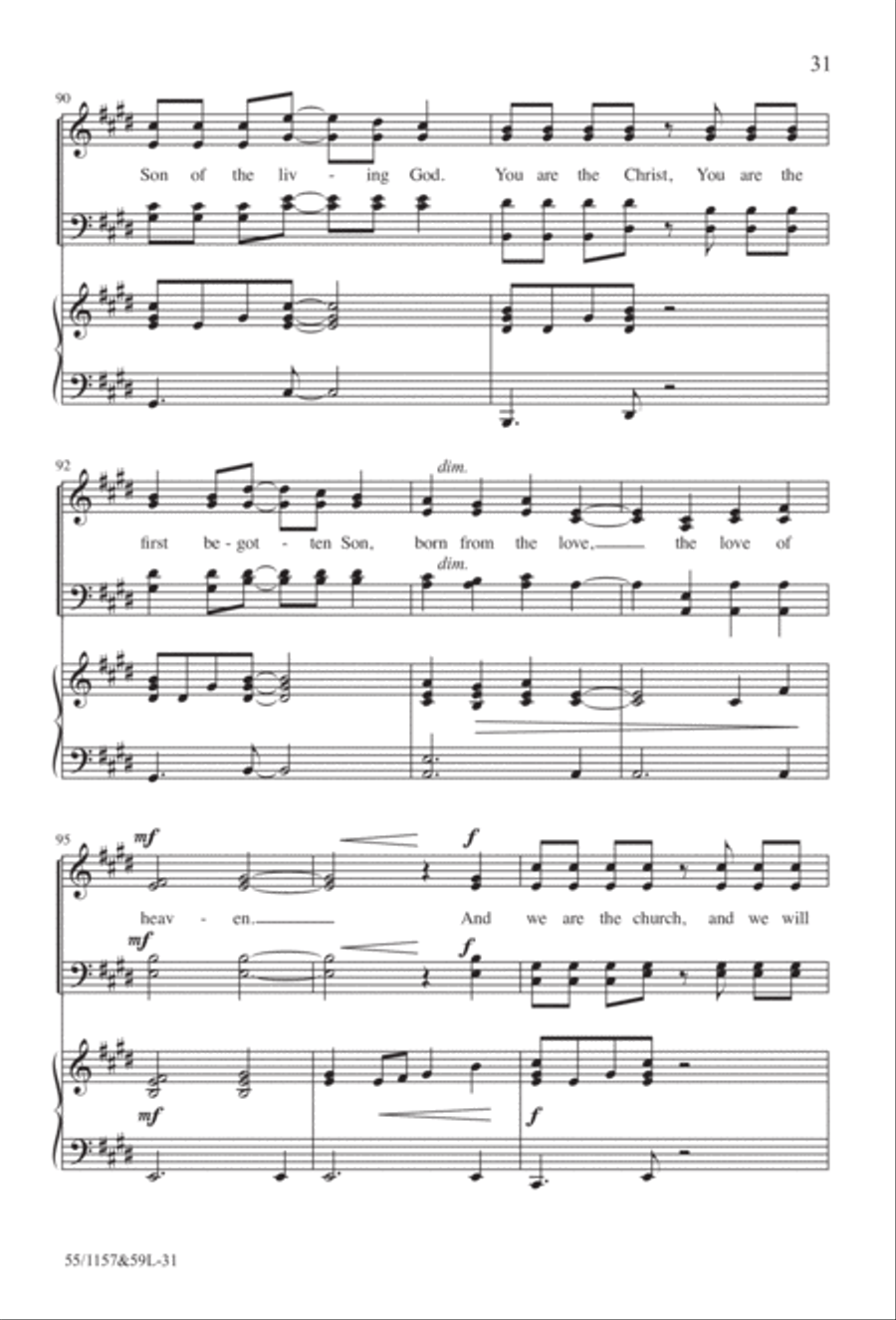 Upon This Rock (Digital Download) 4-Part scores gallery preview page 31