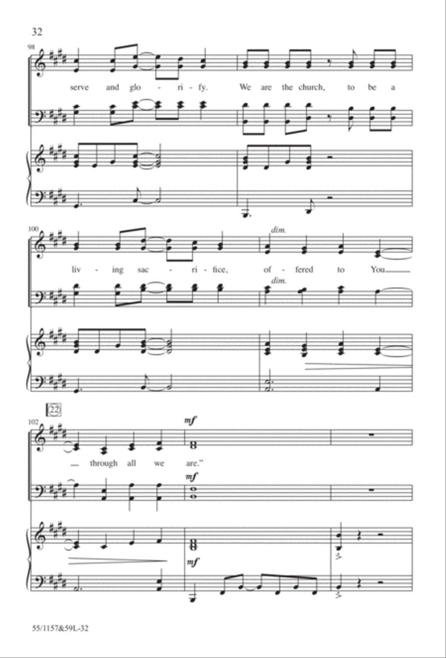 Upon This Rock (Digital Download) 4-Part scores gallery preview page 32