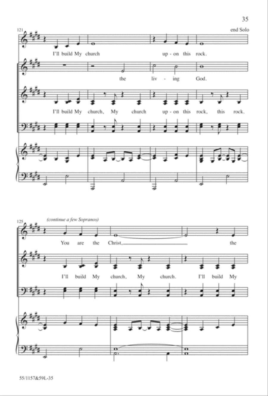 Upon This Rock (Digital Download) 4-Part scores gallery preview page 35