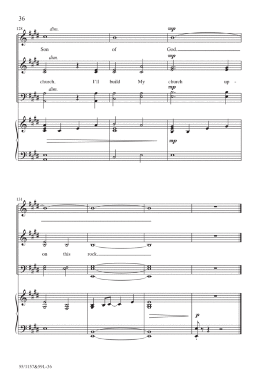 Upon This Rock (Digital Download) 4-Part scores gallery preview page 36