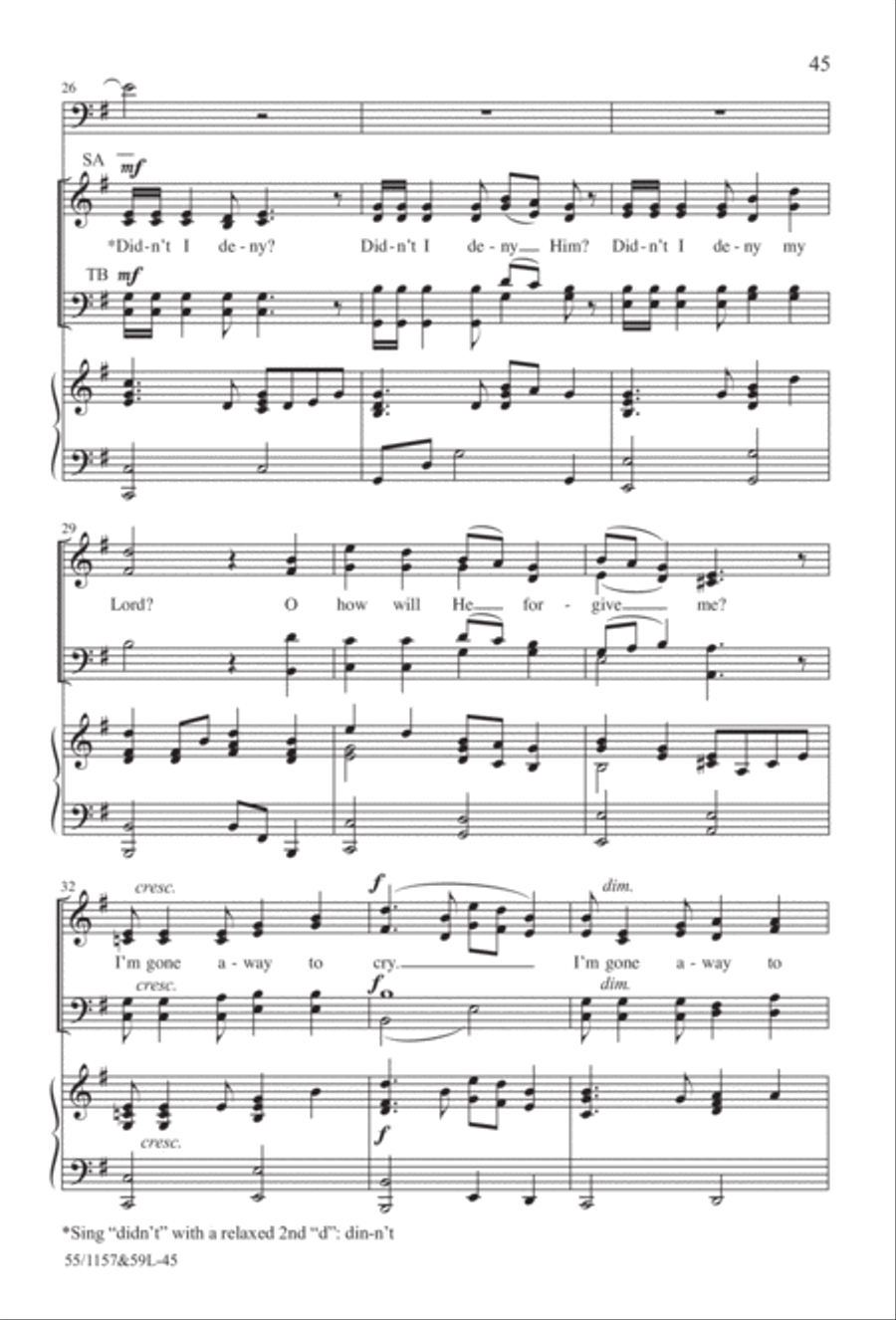 Upon This Rock (Digital Download) 4-Part scores gallery preview page 45