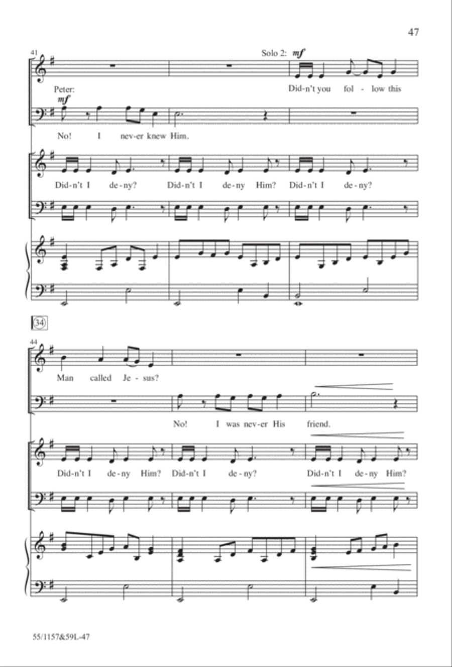 Upon This Rock (Digital Download) 4-Part scores gallery preview page 47