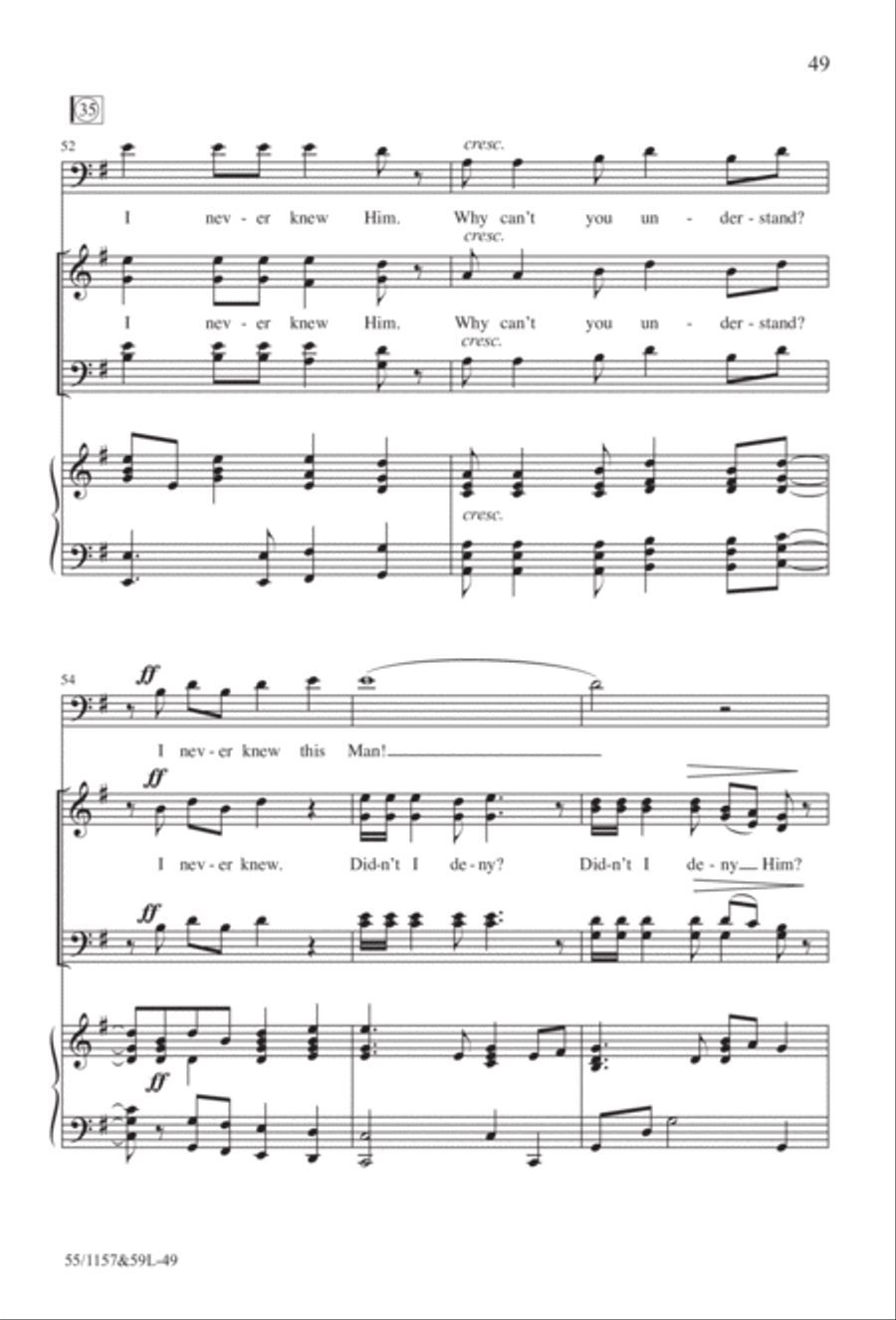 Upon This Rock (Digital Download) 4-Part scores gallery preview page 49