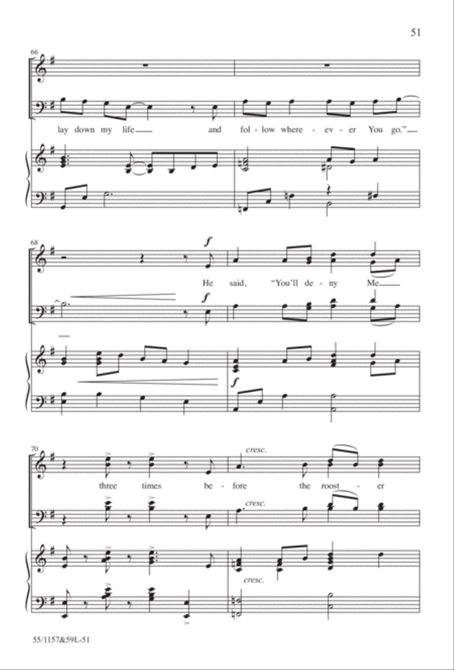Upon This Rock (Digital Download) 4-Part scores gallery preview page 51