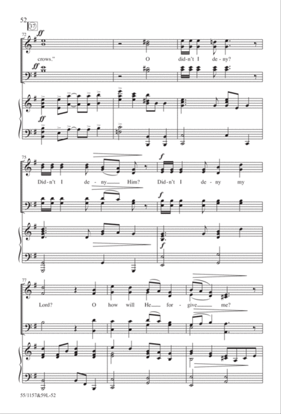 Upon This Rock (Digital Download) 4-Part scores gallery preview page 52