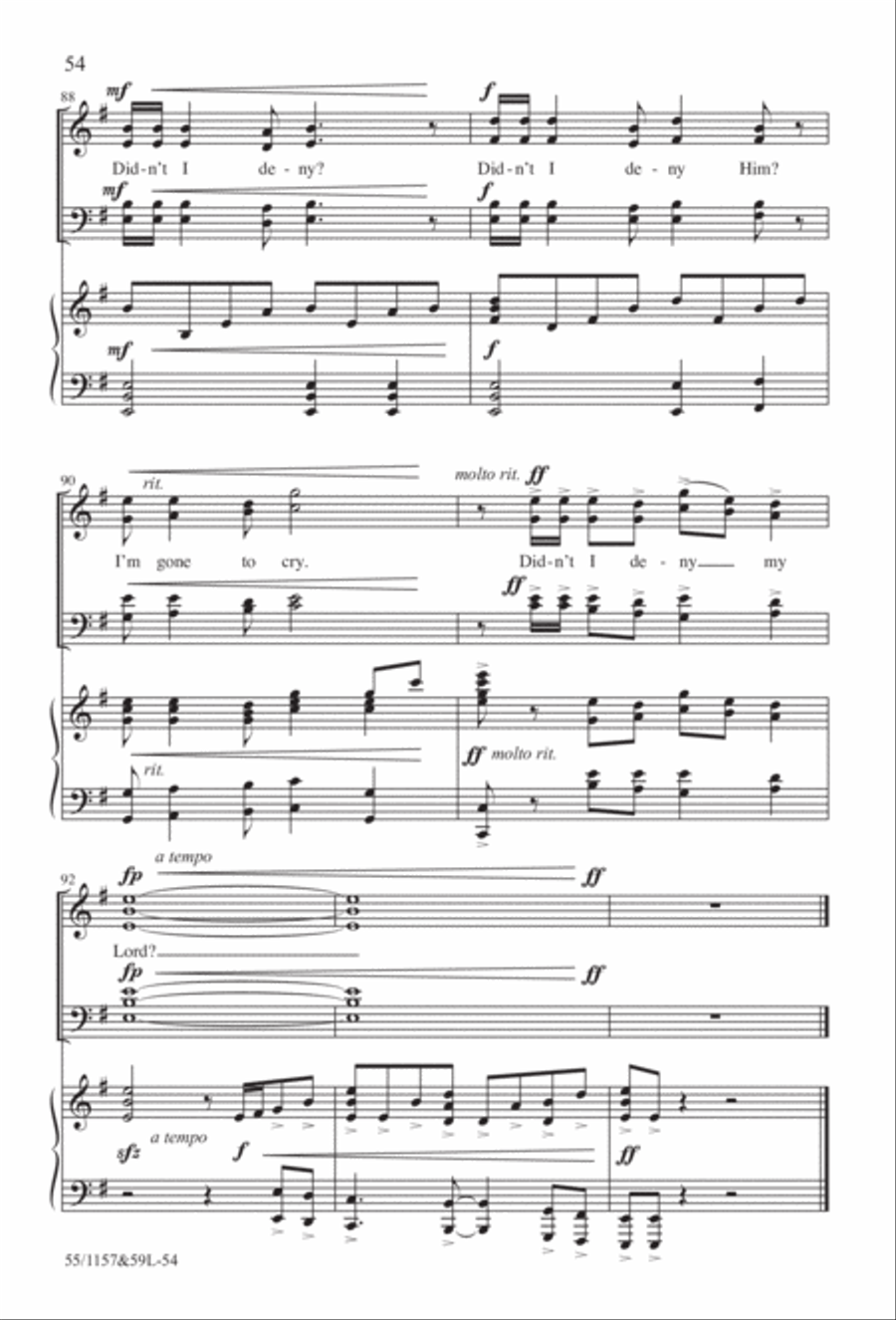Upon This Rock (Digital Download) 4-Part scores gallery preview page 54