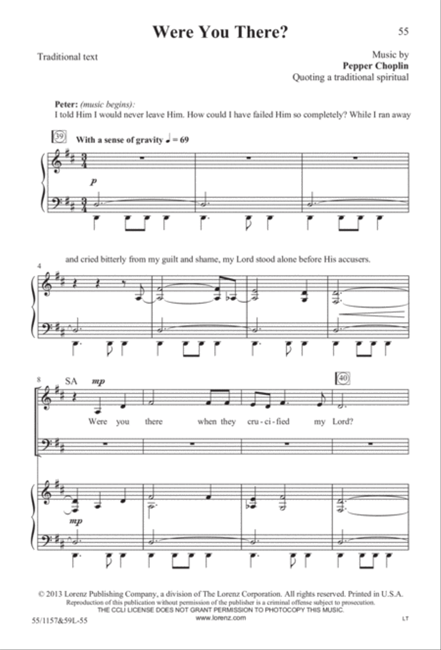 Upon This Rock (Digital Download) 4-Part scores gallery preview page 55