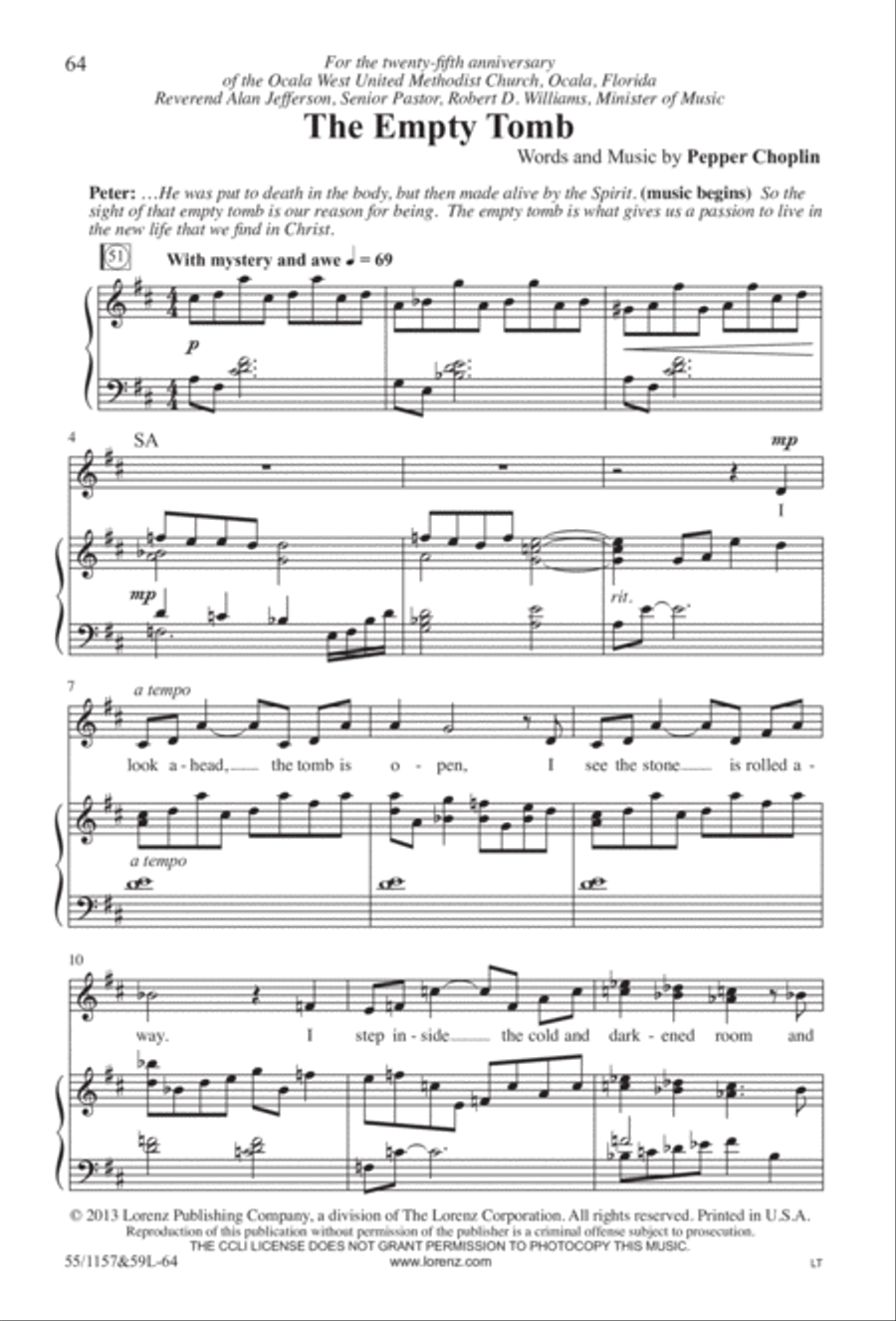 Upon This Rock (Digital Download) 4-Part scores gallery preview page 64
