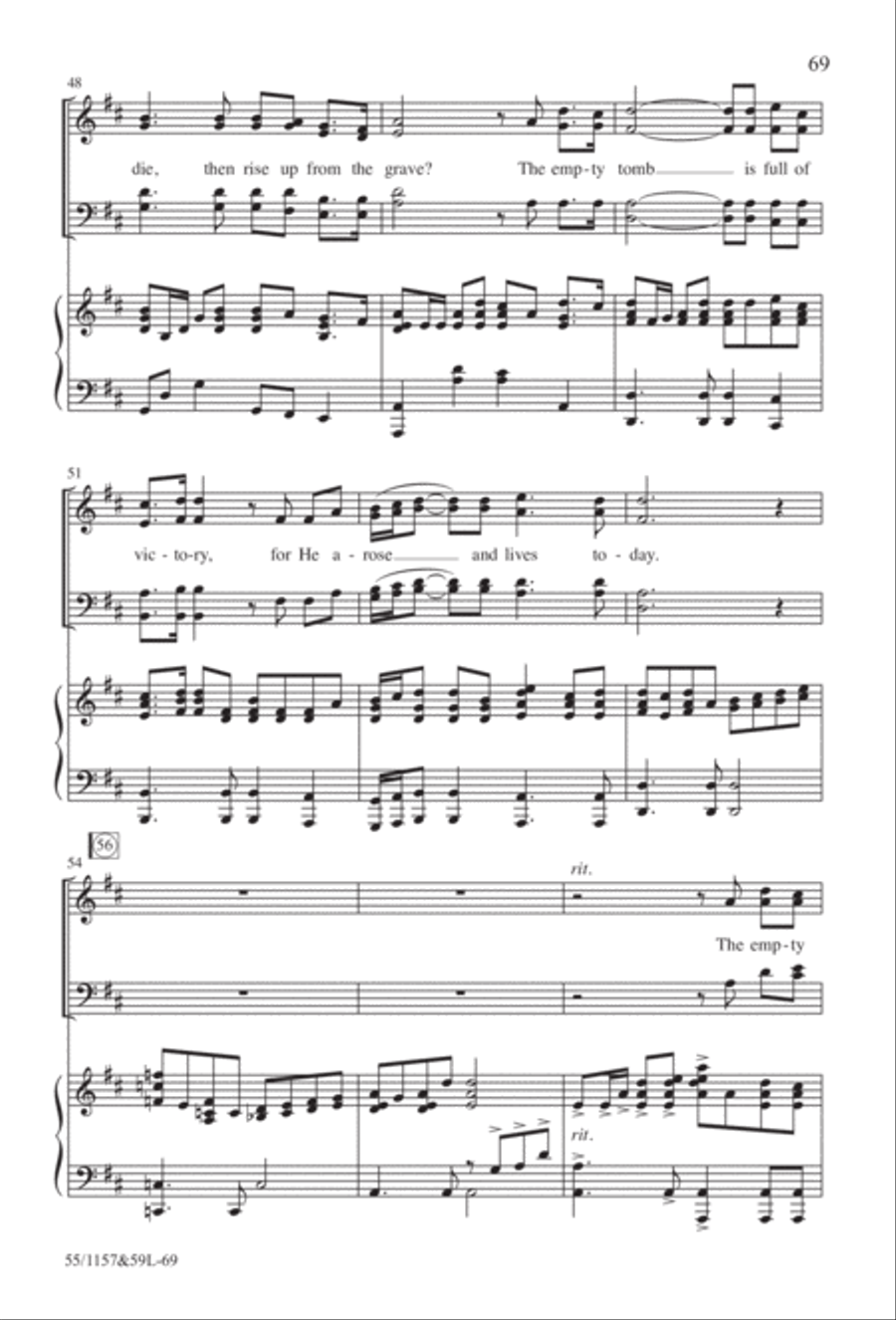 Upon This Rock (Digital Download) 4-Part scores gallery preview page 69