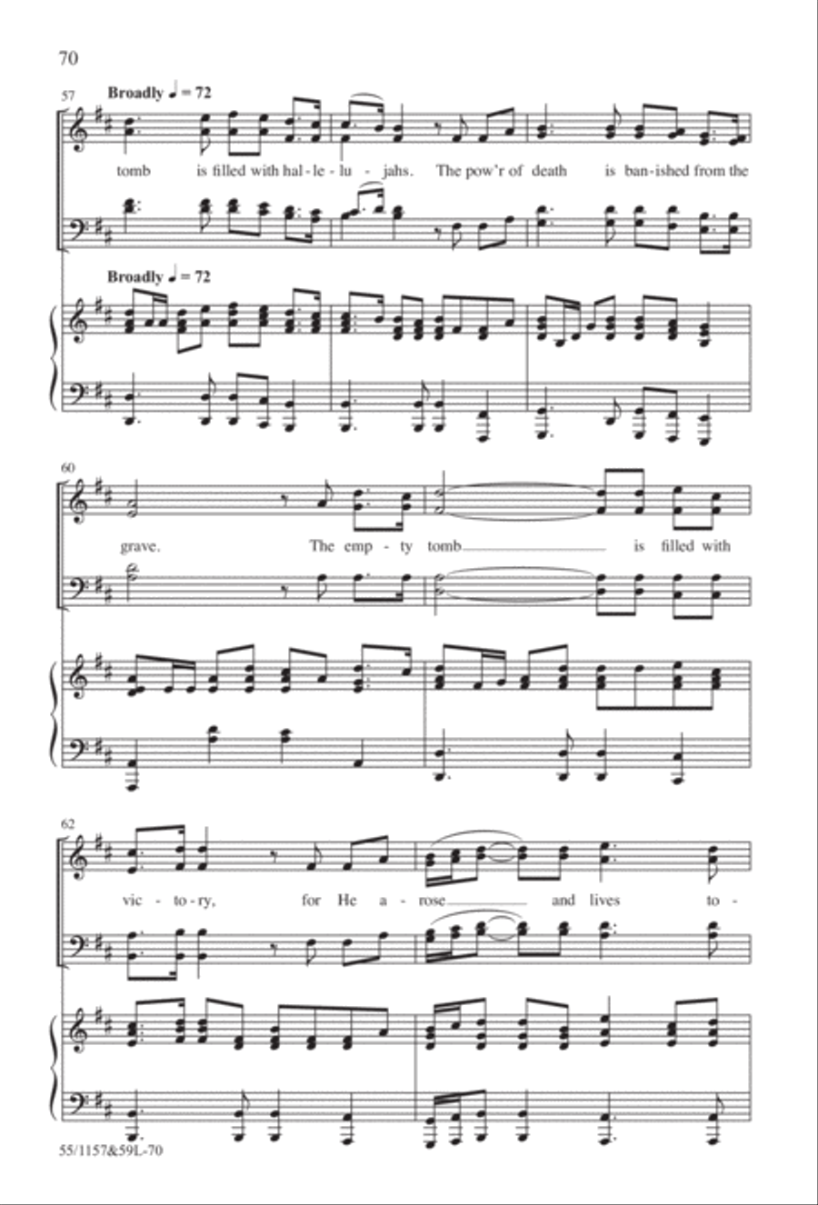 Upon This Rock (Digital Download) 4-Part scores gallery preview page 70