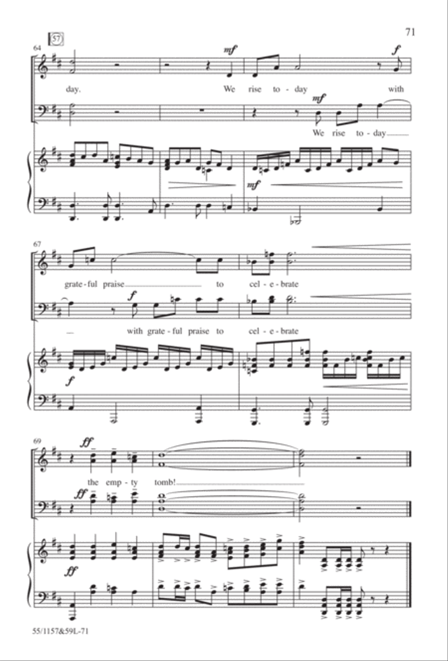 Upon This Rock (Digital Download) 4-Part scores gallery preview page 71