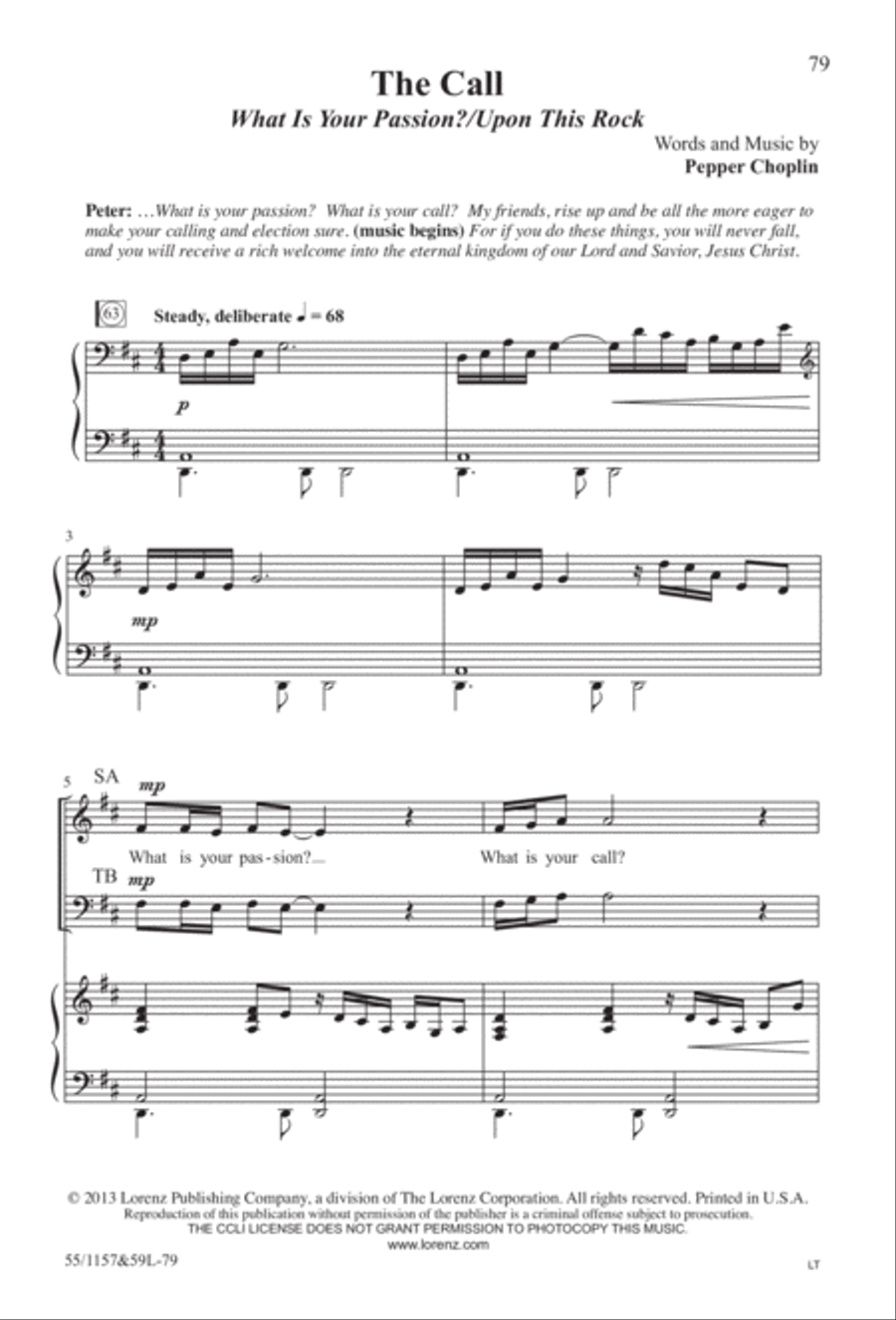 Upon This Rock (Digital Download) 4-Part scores gallery preview page 79