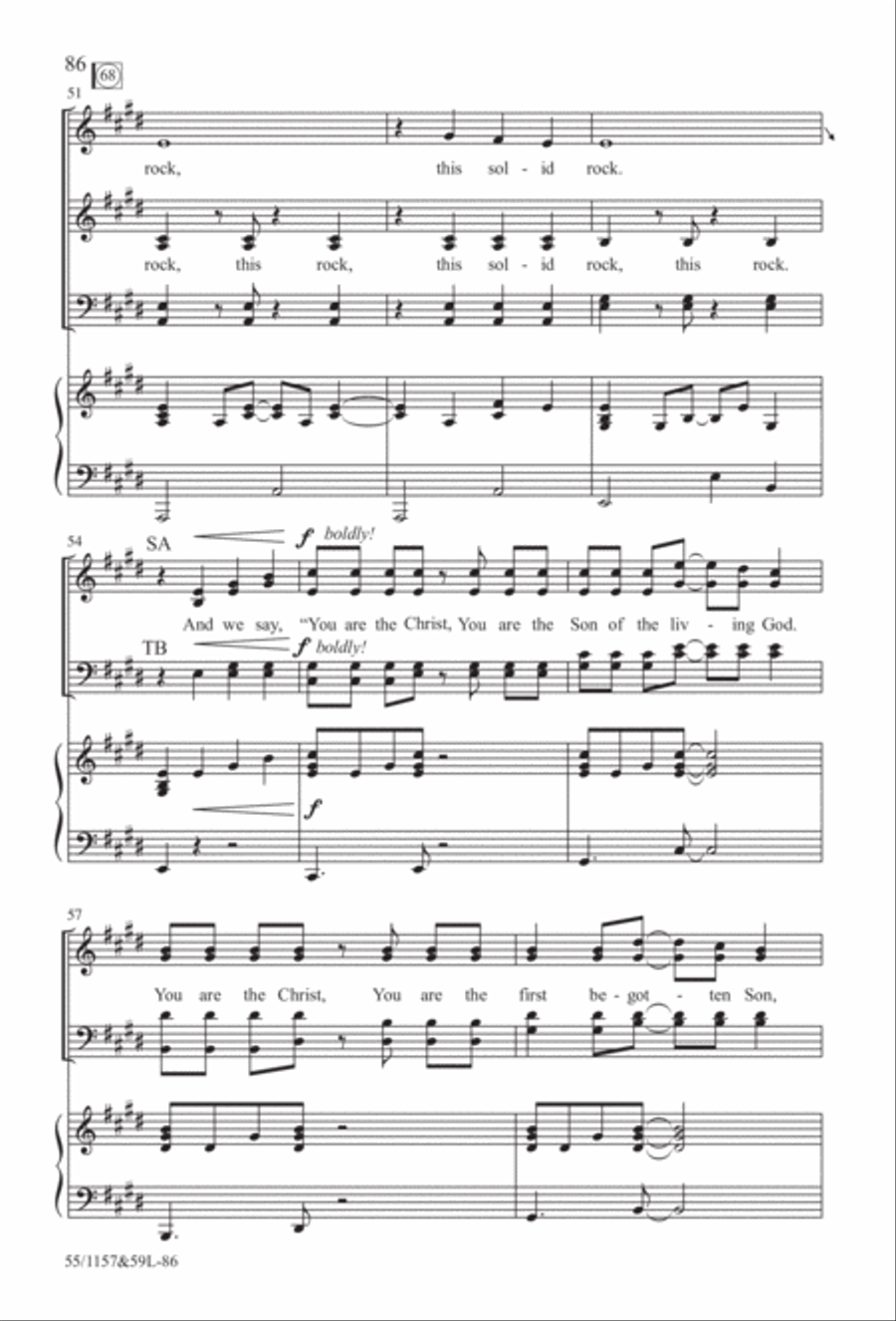 Upon This Rock (Digital Download) 4-Part scores gallery preview page 86