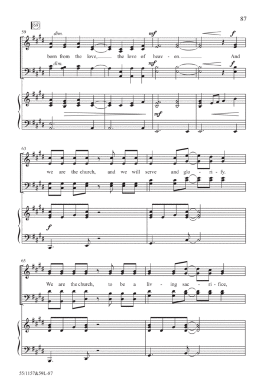 Upon This Rock (Digital Download) 4-Part scores gallery preview page 87